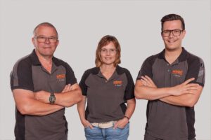 Links Bernd Wenzel, mitte Britta Wenzel, rechts Fabian Wenzel