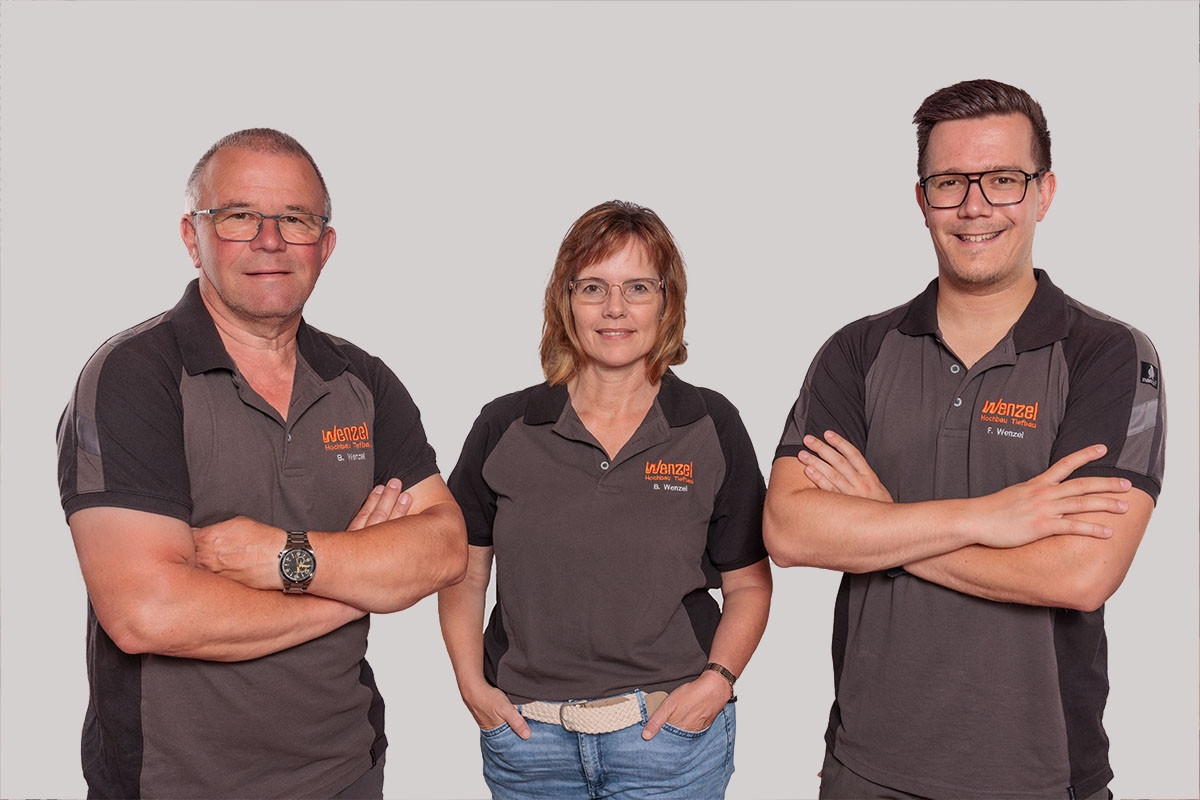 Führungsteam Wenzel Links Bernd Wenzel, mitte Britta Wenzel, rechts Fabian Wenzel